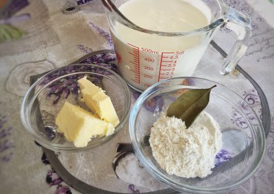 Béchamel Sauce - Ingredients