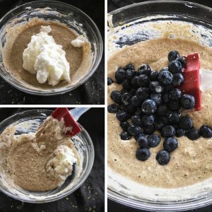 Blueberry Buckwheat Pancakes - Combine Everything Together Egg Whites
