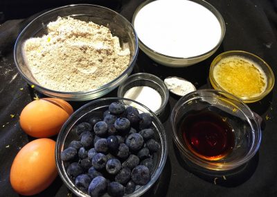 Blueberry Buckwheat Pancakes - Ingredients