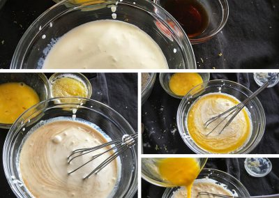 Blueberry Buckwheat Pancakes - Mix & Whisk Wet Ingredients