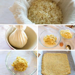 Cauliflower Pizza Crust - Strain and Season