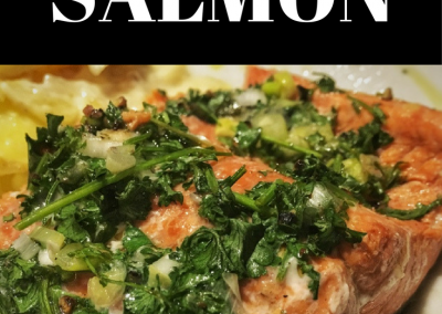 Homemade Chardonnay Salmon
