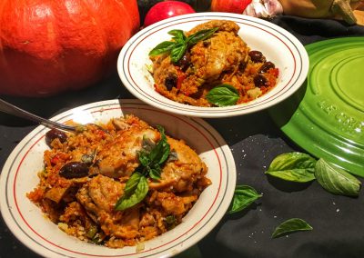 Dutch Oven Chicken and Rice - Ready to Serve