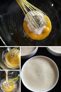 Eggnog Creme Brûlée - Combine Cream and Eggs
