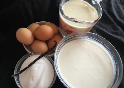 Eggnog Creme Brûlée - Ingredients