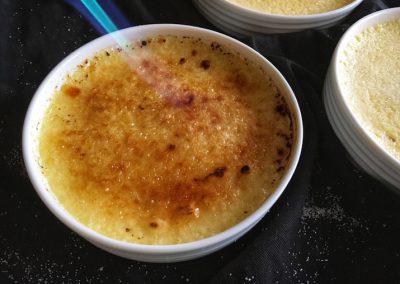 Eggnog Creme Brûlée - Torch