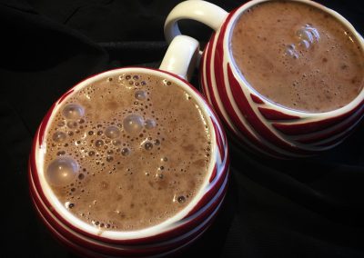 Eggnog Hot Chocolate - Cool and Top