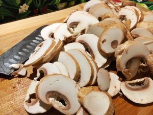 Fried Mushrooms - Wash and Chop