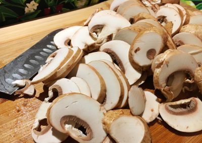 Fried Mushrooms - Wash and Chop