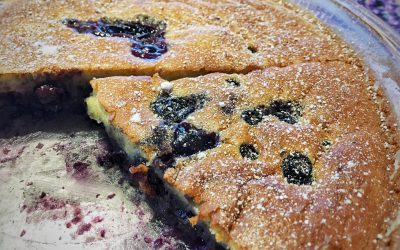 Homemade Blueberry Clafoutis