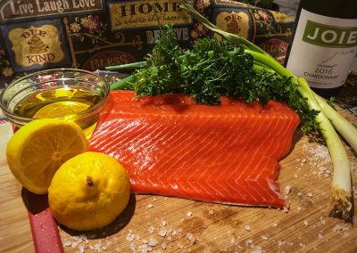 Homemade Chardonnay Salmon - Ingredients