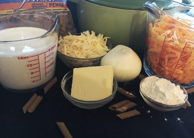 Homemade Cheesy Stovetop Pasta - Ingredients