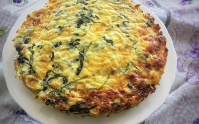 Homemade Crustless Gluten-Free Spinach Quiche
