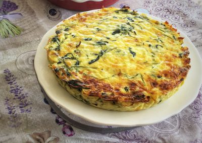 Homemade Crustless Gluten-Free Spinach Quiche - Ready to Serve