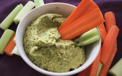 Easy Homemade Cilantro Hummus