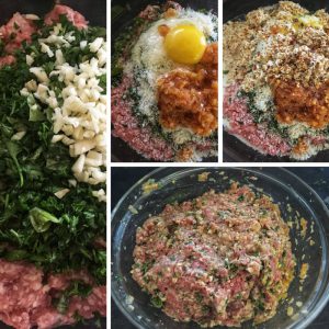 Italian Meatballs - Combine your Ingredients
