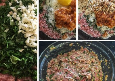 Italian Meatballs - Combine your Ingredients