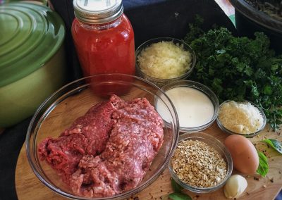 Italian Meatballs - Ingredients