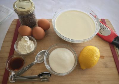 Lemon Chia Seed Pudding - Ingredients