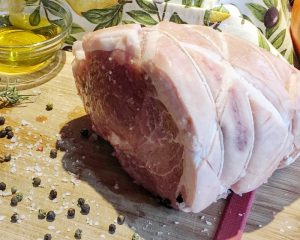 Pork Leg Roast - Salt and Score your Meat