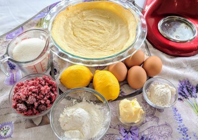 Raspberry Lemon Meringue Pie - Ingredients