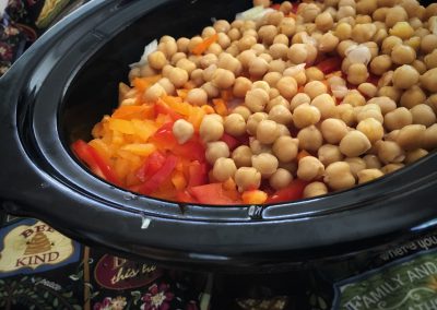 Slow Cooker Chicken Chilli - Prep your Veggies