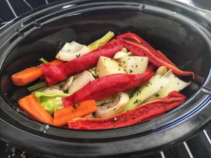 Slow Cooker Chicken Thighs - Prep your Veggies