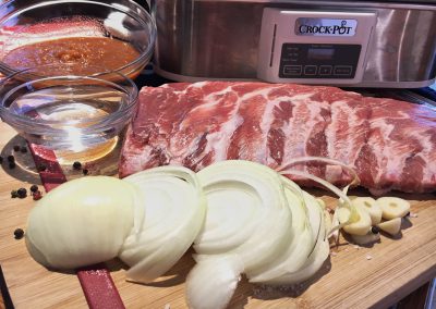 Homemade Slow Cooked Pork Side Ribs - Ingredients