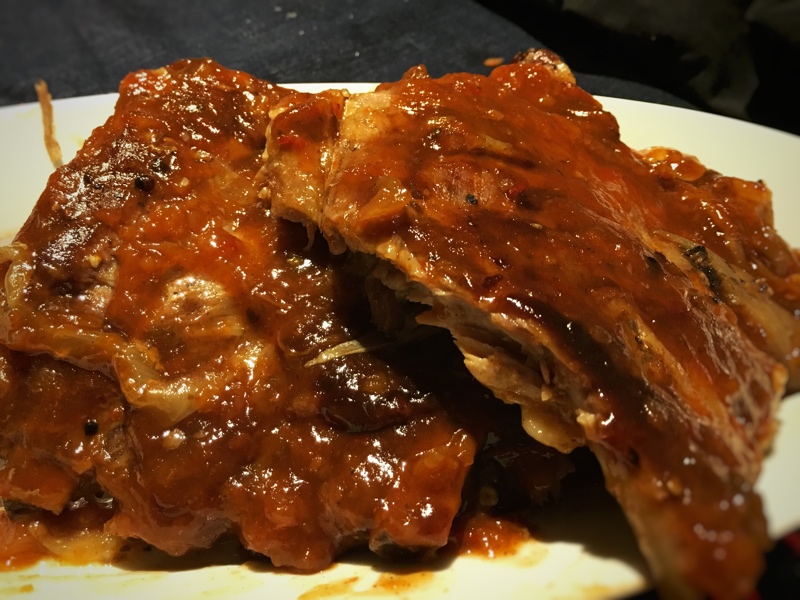 Slow Cooker Side Ribs - Ready to Serve
