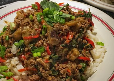 Thai Basil Beef with Eggplant