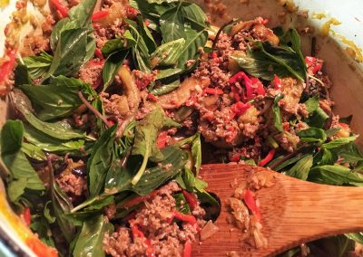 Thai Basil Beef with Eggplant - Cook Beef & Basil